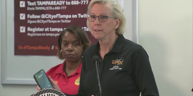 Tampa Mayor Jane Castor departed a press conference Tuesday after receiving a phone call from President Biden.