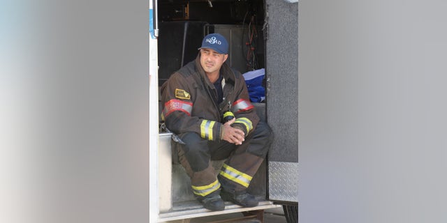 "Chicago Fire" was filming at A.A. Rayner & Sons Funeral Home in Oak Park. Taylor Kinney stars as Lt. Kelly Severide in the popular NBC show.