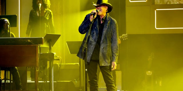 Trace Adkins performs at the Ryman Auditorium.