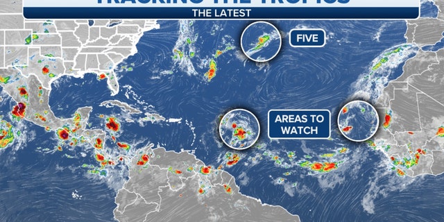 Areas to watch in the Tropics