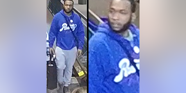 The New York City Police Department is searching for a man who they say stole merchandise from a Manhattan Barnes &amp; Noble bookstore and shoved a 77-year-old woman to the ground.
