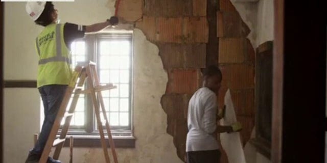 Build UP community school students work on a home renovation project in a video featured on "Fox and Friends" on Sept. 1, 2022.