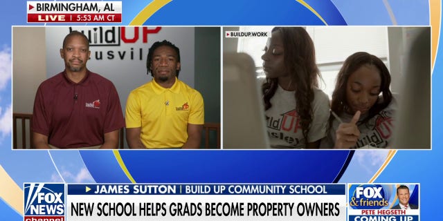 Build UP community school executive director James Sutton and dean of culture Anthony Beckett joined "Fox and Friends" to discuss the program on Thursday, Sept. 1, 2022.