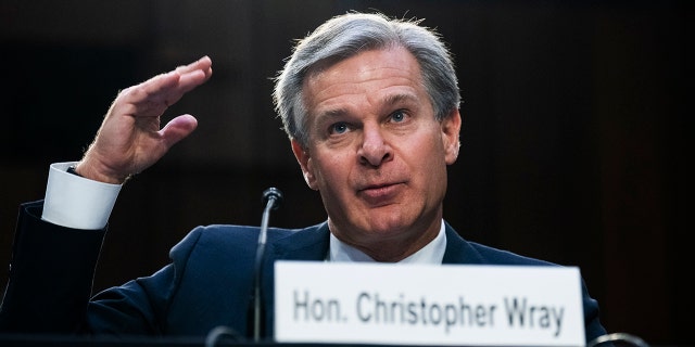 FBI Director Christopher Wray, testifies during the Senate Judiciary Committee hearing titled Oversight of the Federal Bureau of Investigation, in Hart Building on Thursday, August, 4, 2022. 