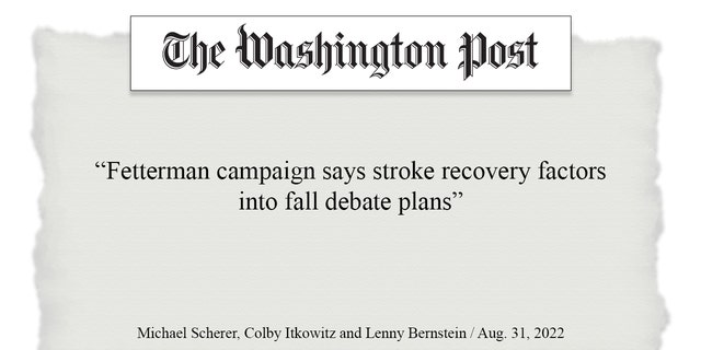 Washington Post headline on Aug. 31, 2022.