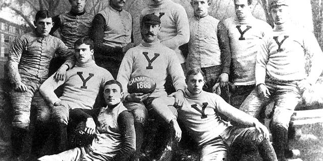 Yale University's 1888 football team, coached by Walter Camp, went 13-0 and outscored it opposition 694-0. 