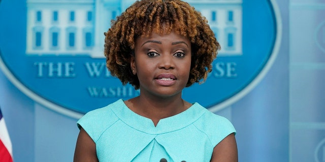 White House press secretary Karine Jean-Pierre speaks during the daily briefing at the White House in Washington, Tuesday, Sept. 6, 2022.