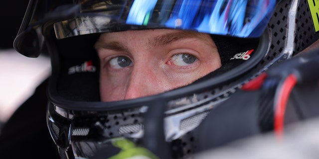 William Byron, driver of the #24 RaptorTough.com Chevrolet, sits in his car prior to the NASCAR Cup Series Auto Trader EchoPark Automotive 500 at Texas Motor Speedway on Sept. 25, 2022 in Fort Worth, Texas.