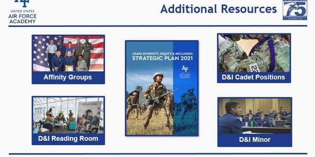 A slide presentation by the United States Air Force Academy in Colorado, titled, "Diversity and Inclusion: What it is, why we care, and what we can do."