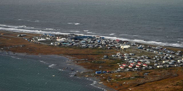 Pictured: An aerial view of Deering, Alaska, damaged by Typhoon Merbok, taken on Sept. 18, 2022.