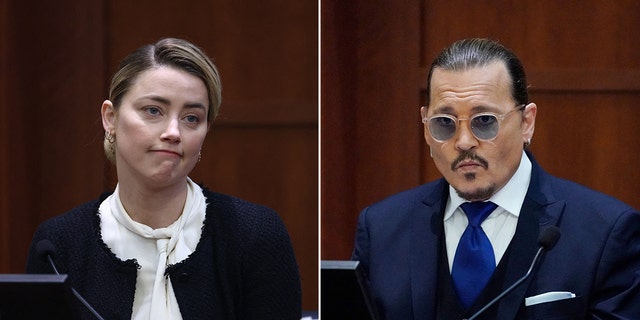 The real life Amber Heard and Johnny Depp are portrayed by actors Megan Davis and Mark Hapka respectively.