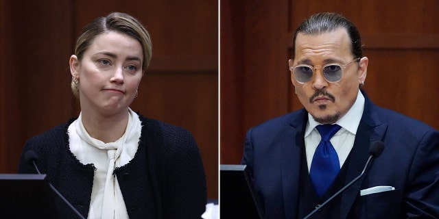 The real life Amber Heard and Johnny Depp are portrayed by actors Megan Davis and Mark Hapka respectively.