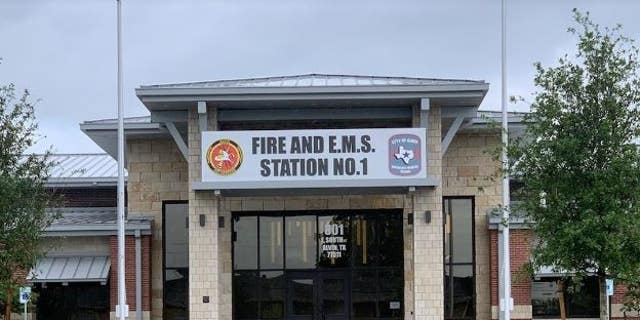 A Google Earth image shows the Alvin Volunteer Fire Department's Station 1.
