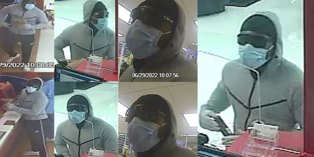 Houston authorities are searching for the "Big Shades Bandit" who robbed at least three banks since June.