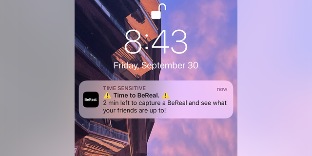 BeReal's propulsion  notification alerts users connected  erstwhile   it's clip  to station  for the day.