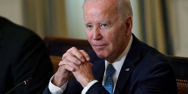 Pictured: President Joe Biden after speaking at a White House Competition Council meeting on Sept. 26, 2022.