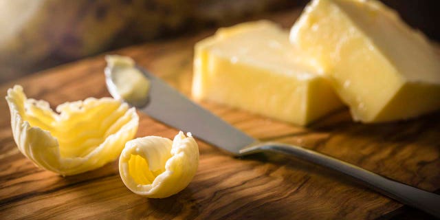 "Imitation butter shall be sold only under the name of oleomargarine, and no person shall use in any way, in connection or association with the sale or exposure for sale or advertisement of any such product, the word butter, creamery, or dairy, or the name or representation of any breed of dairy cattle," according to Iowa law, in part. 