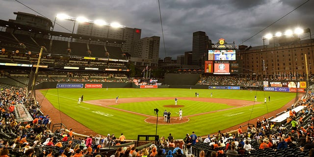 A general view of Orioles Park at Camden Yards in Baltimore June 7, 2022. 