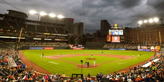 A general view of Orioles Park at Camden Yards in Baltimore June 7, 2022. 