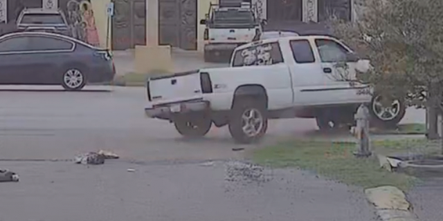 The suspect skipped a curb and fled the scene, but was arrested days later.