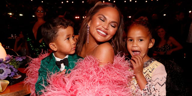 Chrissy Teigen shares two children with musician John Legend – Luna, 6, and Miles, 4. 