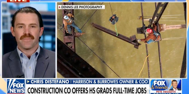 Chris DiStefano of Harrison & Burrowes discussed the opportunity his firm gives to high school graduates.