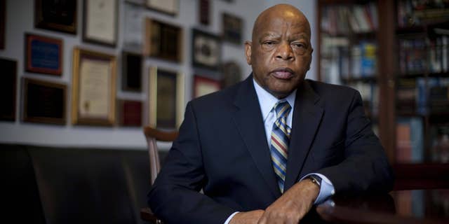 Congressman John Lewis is photographed in his offices in the Canon House office building on March 17, 2009. A bill to name Atlanta's main post office after the civil rights leader is close to becoming law.