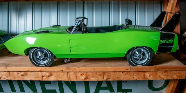 This Dodge Daytona pedal car looks just like a real one Elmer Duellman once owned.