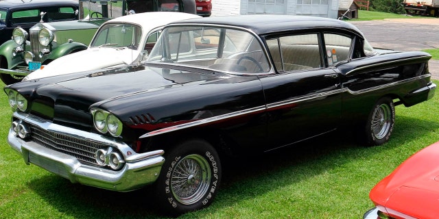 This 1958 Chevy Delray is the car Elmer Duellman owned when he met his wife Bernadette.