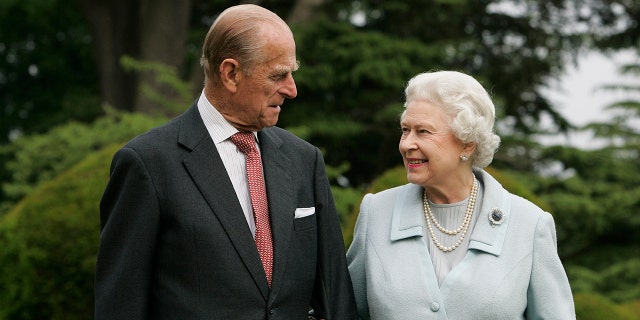 In this image, made available Nov. 18, 2007, Queen Elizabeth II and Prince Philip re-visit Broadlands to mark their Diamond Wedding Anniversary on Nov. 20. The royals spent their wedding night at Broadlands in Hampshire in November 1947, the former home of Prince Philip's uncle, Earl Mountbatten. 