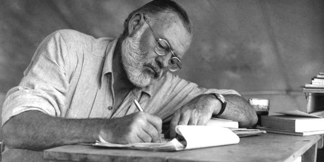 Novelist Ernest Hemingway wrote many books, including "The Sun Also Rises," "A Farewell to Arms" and "The Old Man and the Sea."
