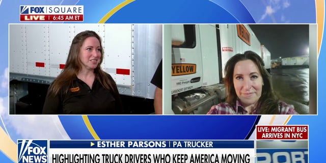 Pennsylvania truck driver Esther Parsons spoke on "Fox and Friends" on Friday, Sept. 16, 2022.
