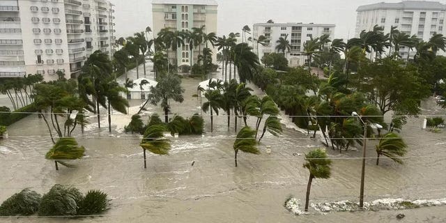 Naples, Florida, during Hurricane Ian on Sept. 28, 2022.