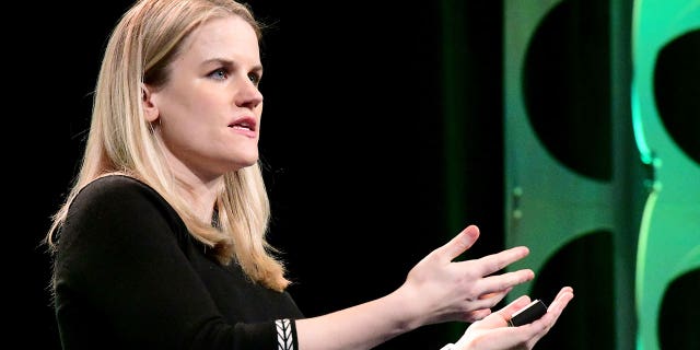 Facebook whistleblower Frances Haugen launched a nonprofit to address social media harms. Pictured: Haugen speaks onstage during the 2022 SXSW Conference and Festivals in Austin, Texas, on March 14, 2022.