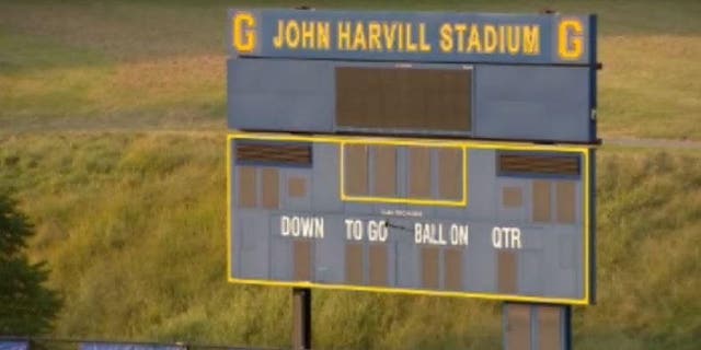 John Harvill Stadium at Gaithersburg High School in Maryland a day after a big fight broke out during a football game.