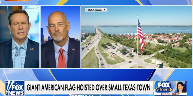Mayor Kevin Fowler joined "Fox and Friends" on Sept. 22, 2022, to discuss the flag-raising — and why it's important to his town.