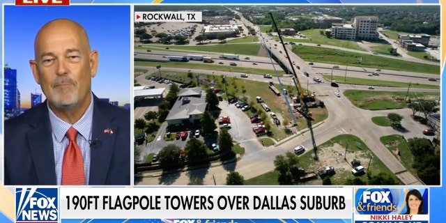 Mayor Kevin Fowler of Rockwall, Texas, said the town shows immense patriotism and has a strong veteran presence.