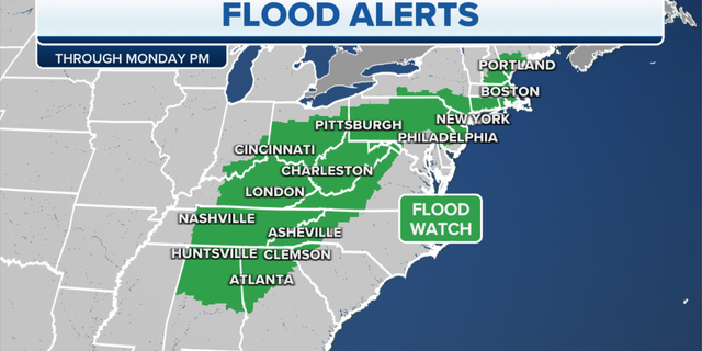 Much of the eastern U.S. is expected to get rain this Labor Day.