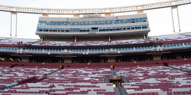 View of Williams-Brice Stadium before a matchup between the South Carolina Gamecocks and the Vanderbilt Commodores Nov. 2, 2019, in Columbia, S.C.