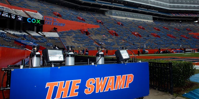 A view before the start of a game between the Florida Gators and the Samford Bulldogs at Ben Hill Griffin Stadium Nov. 13, 2021, in Gainesville, Fla. 