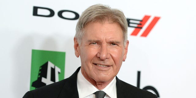 Actor Harrison Ford arrives at the 17th annual Hollywood Film Awards at The Beverly Hilton Hotel on October 21, 2013, in Beverly Hills, California.