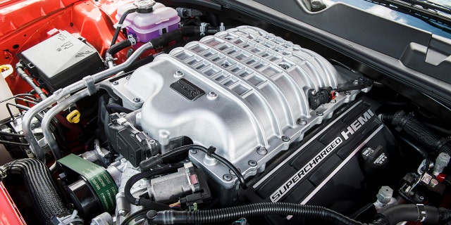 The supercharged 6.2-liter V8 Hellcat is currently available in several models developing up to 807 hp.