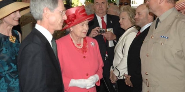 Queen Elizabeth II with author in Washington, D.C.