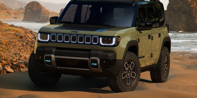 The Jeep Recon is an all-electric production model going on sale in 2024.