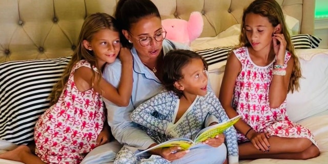 Julie Banderas reads to her three children, who are 12, 9 and 6. Among the qualities she's teaching her children, she told Fox News Digital: "Kids should be considerate and kind and help others who seem to be struggling."