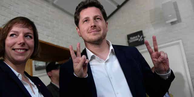 Julie Bayou, pictured here in Paris after the first round of the parliamentary elections on, June 12, 2022, decided to step down amid abuse allegations from his former partner.