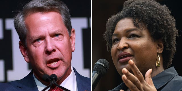 Brian Kemp and Stacey Abrams 