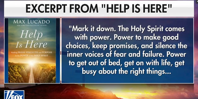 Pastor Max Lucado's new book "Help Is Here" discusses ways for people to push through hard times. 