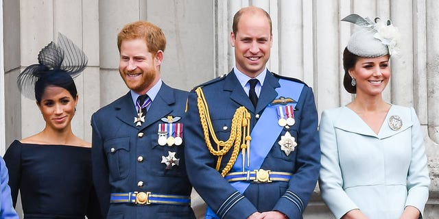King Charles III mentioned his two sons, Princes William and Harry, as well as their wives, Meghan Markle and Kate Middleton, in his first address to since ascending the throne.