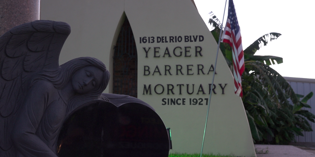 El depósito de cadáveres de Yeager Barrera en Eagle Pass, Texas. 